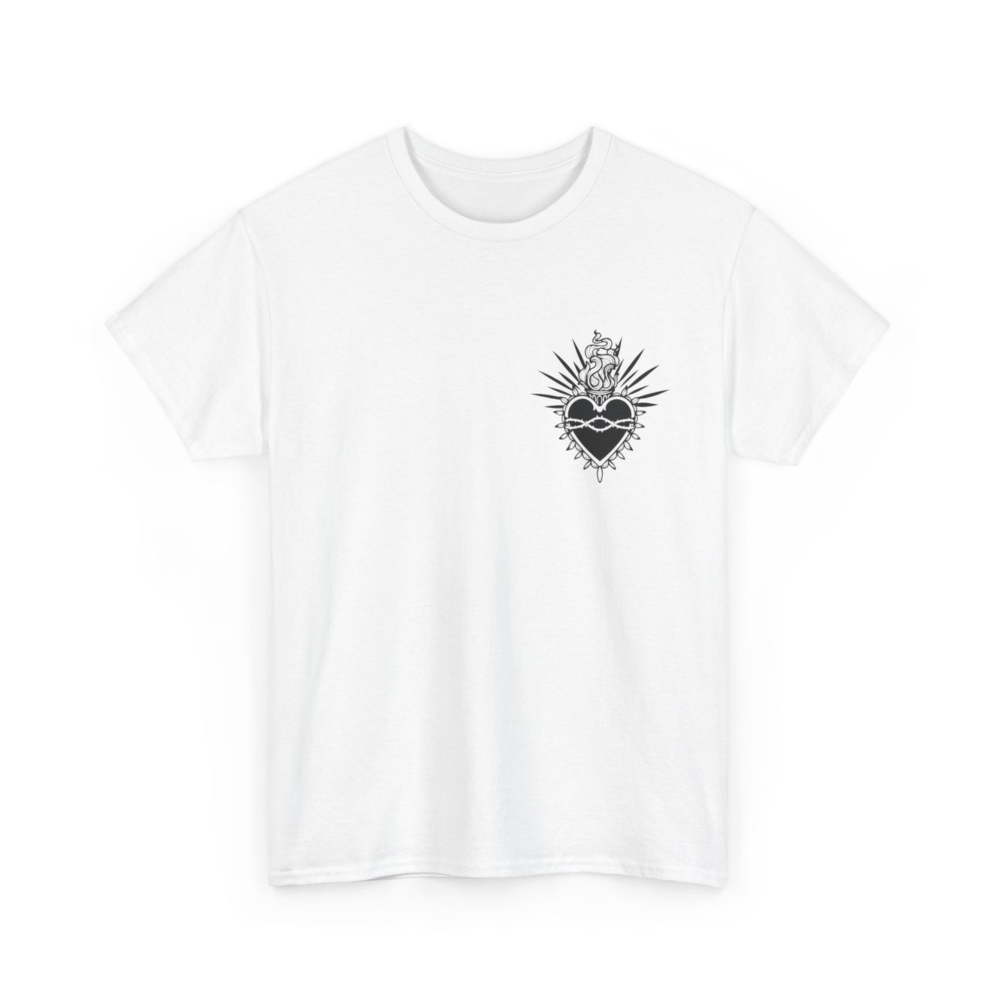 Queen of Hearts Unisex Heavy Cotton Tee - Perfect for Gamers & Card Enthusiasts