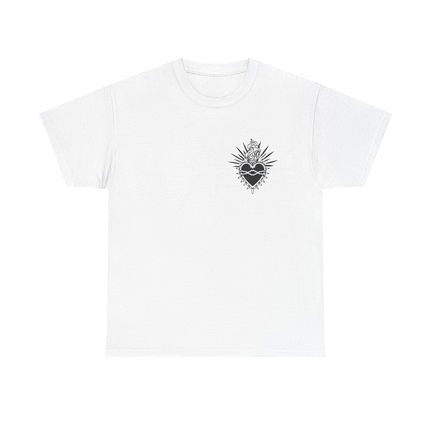 Queen of Hearts Unisex Heavy Cotton Tee - Perfect for Gamers & Card Enthusiasts